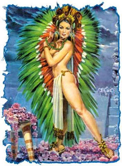 Xochiquetzal---Aztec Goddess of Love | Aztec art, Aztec culture, Mexican culture