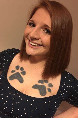 Dog Paw Outline Tattoo