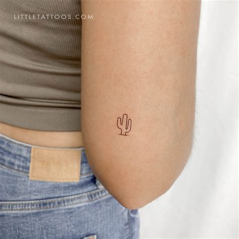 Saguaro Cactus Temporary Tattoo - Set of 3 – Little Tattoos