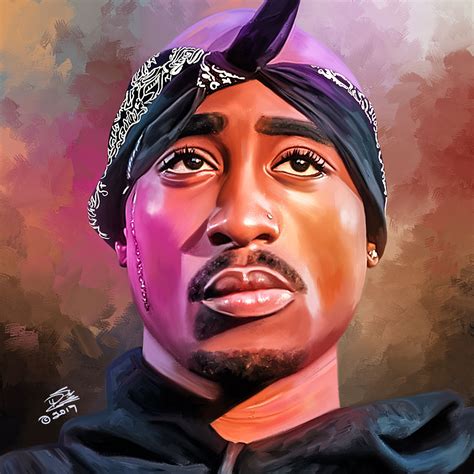 Tupac Digital Painting By 46designs | Digital painting, Black artwork, Art inspiration