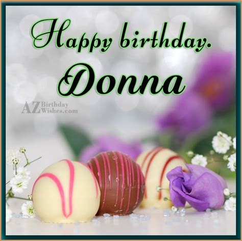 Happy Birthday Donna - AZBirthdayWishes.com