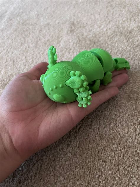 3D Printed Articulated Axolotl - Etsy