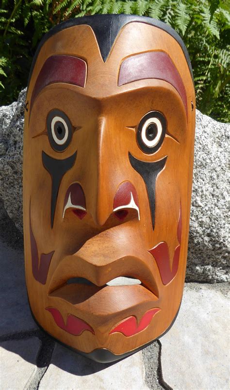 Northwest Coast Canada First Nations Potlatch Ceremonial Mask ⋆ Copper Shield Tribal Art