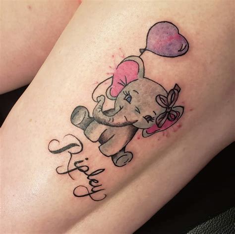 Cute Baby Elephant Tattoos