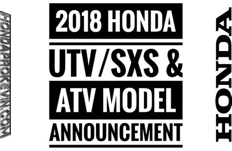 Sneak Peek | New 2018 Honda Side by Side UTV & ATV Announcements / Model Release Dates | Honda ...