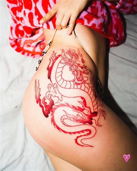 Discover more than 72 red dragon tattoo on thigh best - in.cdgdbentre