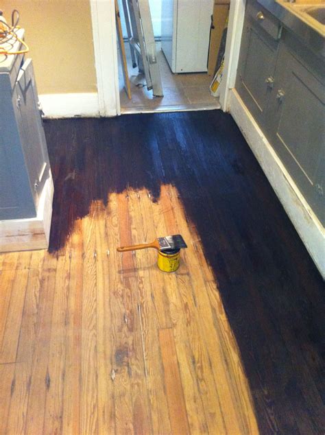 Finishing A Wood Floor Without Sanding | Staining wood floors, Staining hardwood floors ...