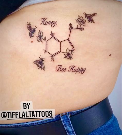 Serotonin tattoo | Bee tattoo, Minimal tattoo, Tattoo designs