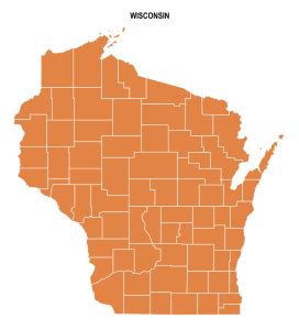 Wisconsin County Map: Editable & Printable State County Maps