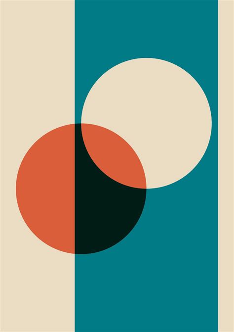 Bauhaus Poster Wall Art Home Decor With Circles - Etsy | Bauhaus art ...