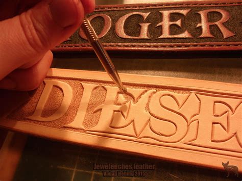 Making a handmade dog collar of natural tanned leather by Jeweleeches Vivian Hebing! Do you want ...