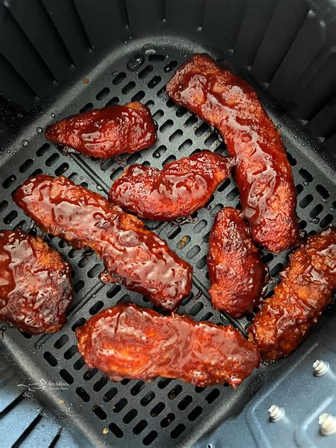 Air Fryer BBQ Chicken Tenders (4 Ingredients + 15 Minutes)