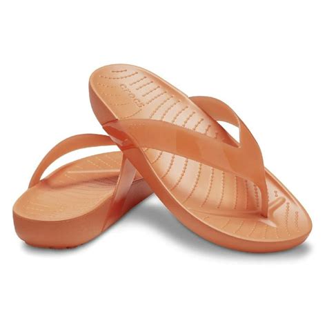 43% off on Crocs™ Ladies Glossy Flip Flops | OneDayOnly