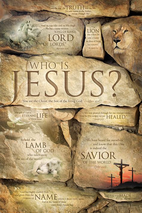 Who Is Jesus » CHRISTIAN POSTERS – Religious posters, Bible posters, Jesus posters | Lifeposters