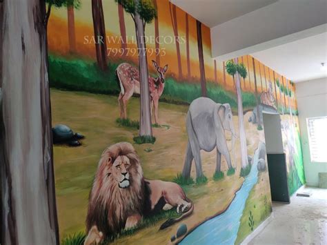 school corridor art painting in patancheru | Painting, Art painting, Art