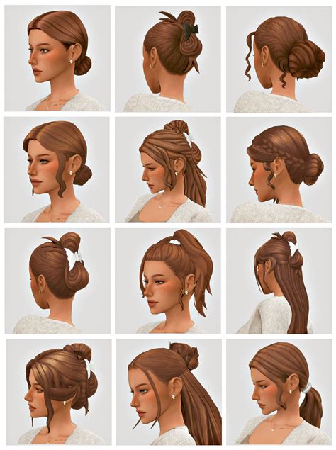 miilkymoon. | Sims hair, Mod hair, Sims new