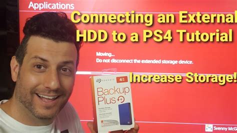How to Connect an External Hard Drive to a PS4 to Increase Storage - Full Tutorial - YouTube
