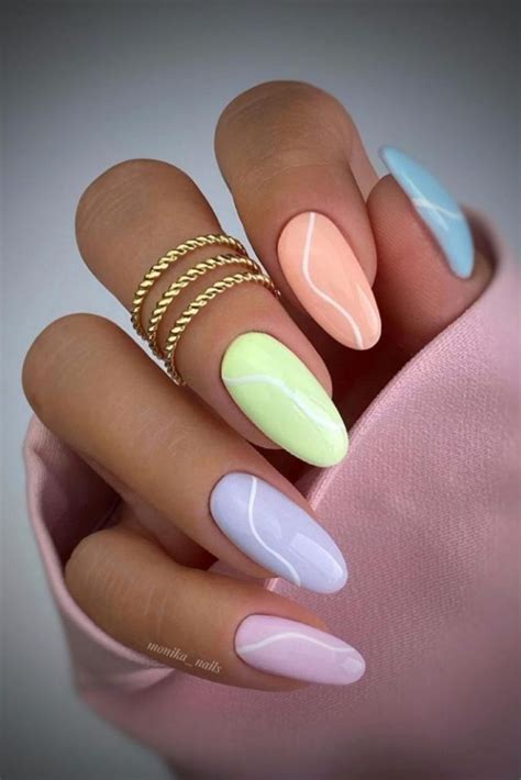 Cute Nail Designs Summer 2022 ~ Nail Nails Designs Cute Dandelion Spring Colors Painted Elegant ...