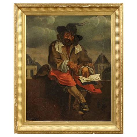 19th Century French Painting Oil on Canvas For Sale at 1stdibs