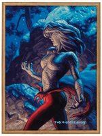 Hake's - "MARVEL MASTERPIECES - HUSK" TRADING CARD ORIGINAL ART BY THE BROTHERS HILDEBRANDT.