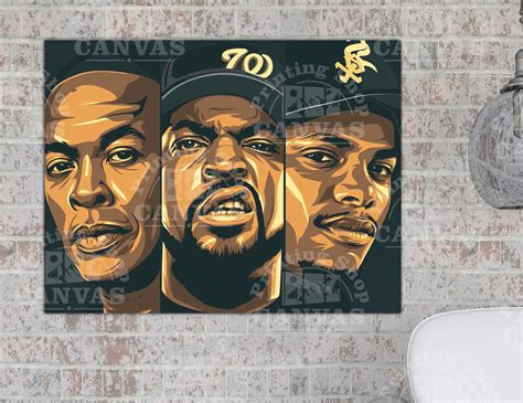 NWA Vector Print Art Poster Print Wall Art Canvas The Rap | Etsy