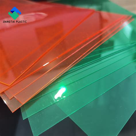Jiangtai Opaque Red Blue Color 250 Micron PVC Plastic Sheet Roll ...