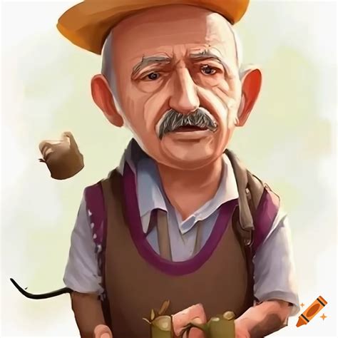 Kılıçdaroğlu farmer game art on Craiyon