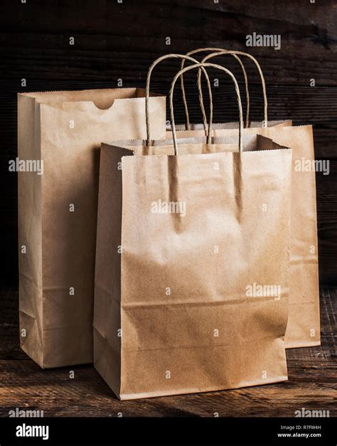 Brown recyclable paper bags ,Brown recyclable paper bags Stock Photo - Alamy