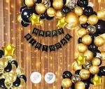Buy Hemito Foil Black.,Gold Combo Of Birthday Balloons Decoration With Light Kit Items Combo ...