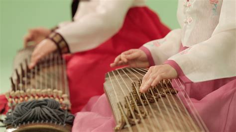 Play Gayageum (Korean Zither With 12 Strings) 01, Stock Footage | VideoHive