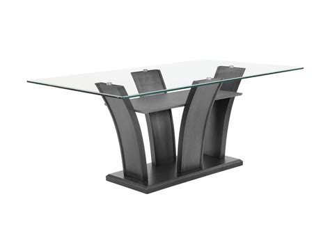 Camelia Dining Table Glass Top Overstock Furniture - Langley Park ...