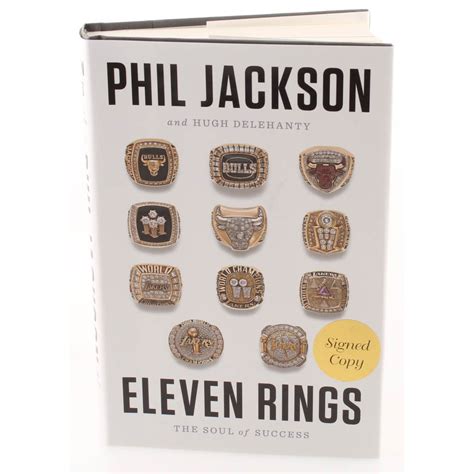 Phil Jackson Signed "Eleven Rings: The Soul of Success" Hardcover Book ...