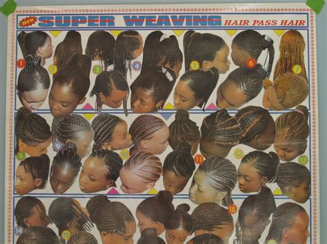 RESERVE 4 JOYCEICE Vintage Hair Salon Poster Women's Hair Weave Styles Barbershop African Poster ...