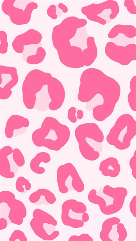 a pink and white animal print wallpaper