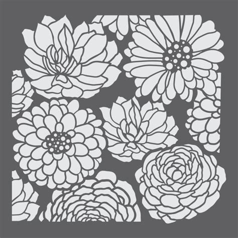 Abstract Floral Mini Craft Stencils Reusable Stencil Craft - Etsy