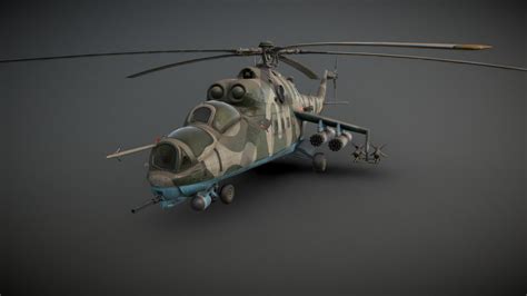 Hind Attack Helicopter - Download Free 3D model by Ashley Aslett (@AshleyAslett) [bb65bdf ...