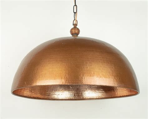 Dome Antique Copper Pendant Light Copper Industrial Lighting - Etsy