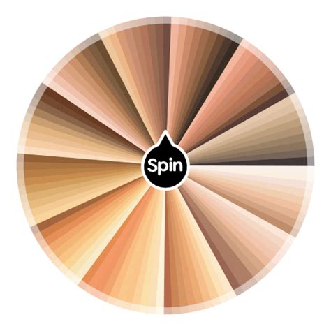 Skin tones (color codes for OCS `\[°~°]/') | Spin the Wheel - Random Picker