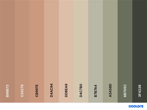 Neutral Color Palette With Hex Codes, Cottagecore Color Palette, Earth Tone Color Palette, House ...