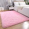 Amazon.com: AROGAN Ultra Soft Pink Shaggy Rug Carpets, 3x5 Feet Kids ...