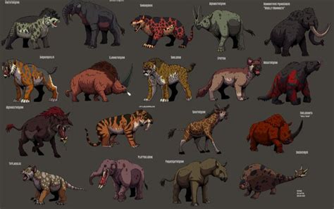 Prehistoric Mammals collection( Updated !!!!) by HellraptorStudios on DeviantArt | Prehistoric ...