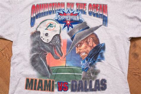 Miami Dolphins vs Dallas Cowboys T-Shirt, Starter, NFL Game