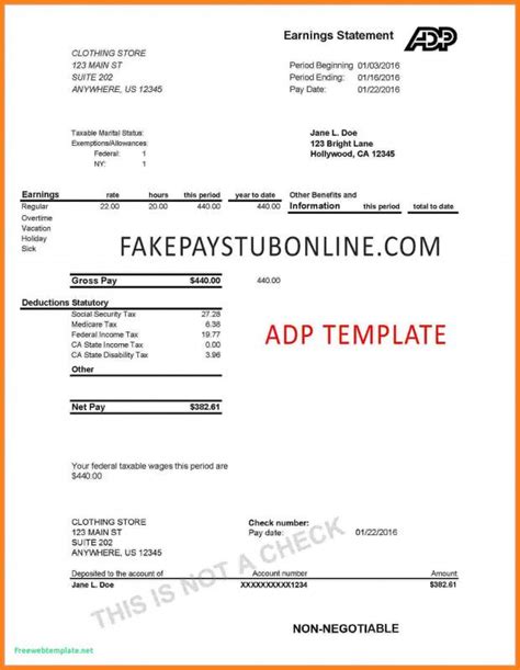 printable fake checks blank template play for kids check from Blank Pay ...