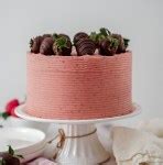 Chocolate Dipped Strawberry Cake - Cake Babe