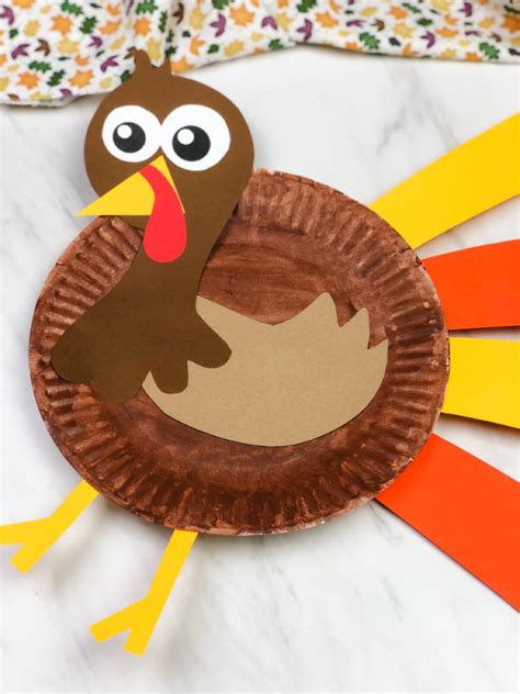 Turkey Paper Plate Craft For Kids