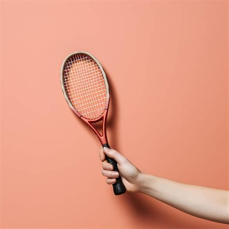 Premium AI Image | Tennis racket at the hand