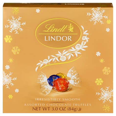 Lindt Lindor Assorted Chocolate Truffles Holiday Gift Box - Shop Candy at H-E-B