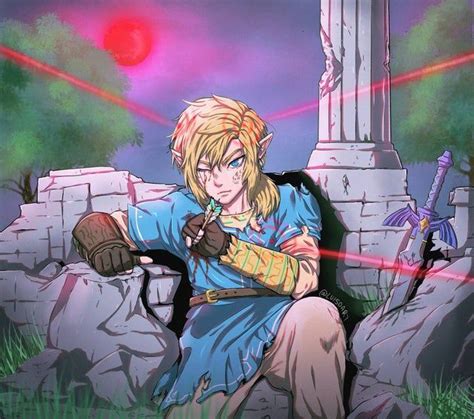 Broken Link BOTW fanart by (@luisoart) in 2020 | Link botw, Fan art, Breath of the wild