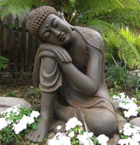 Large Resting Garden Buddha Statue - Best Sellers | Buddha garden, Zen garden, Meditation garden