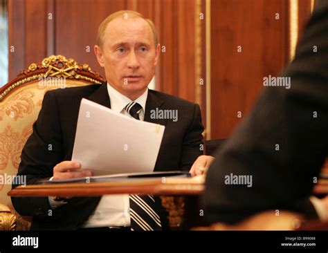 Russian President Vladimir Putin in his Kremlin office Stock Photo - Alamy